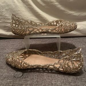 Elegant Glitter Jelly Women's Flats